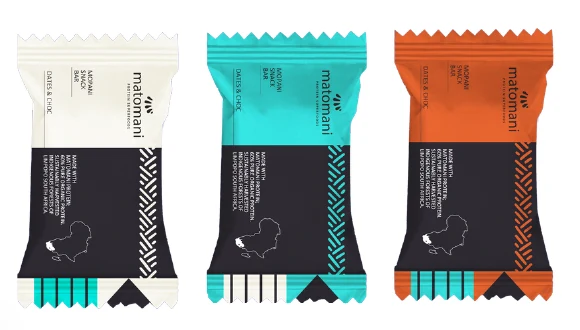 Matomani flavour range packaging