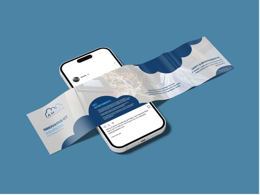 IamNet brochure and brand design